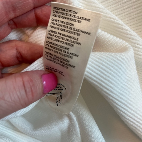 Anthro Maeve Ribbed Tiered Sleeve Top - L NWT - Picture 6 of 7